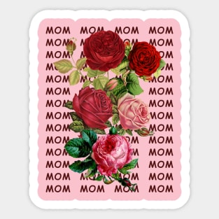 Mother s day, Beautiful flowers for my lovely mom, mother's day Sticker